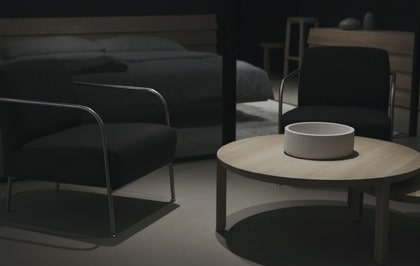 An image of furnitures in dark